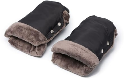 Guantes impermeables y cálidos, resistentes al viento, para carrito de la compra, saco de mano dividido para carrito de bebé, guantes de mano para compras
