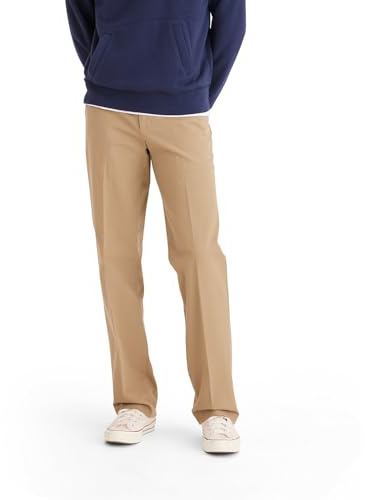 Dockers Men's Classic Fit Workday Smart 360 Flex Pants (Standard and Big & Tall), New British Khaki, 36W x 30L