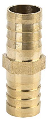 sourcing map Adaptador De Conector Recto para Manguera De Latón De 19mm para Aire Agua Aceite Gas