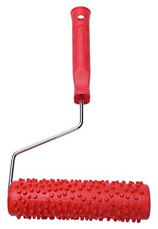 ACAMPTAR 7inch Embossed Raindrop Painting Roller with Plastic Handle for Wall Decoration
