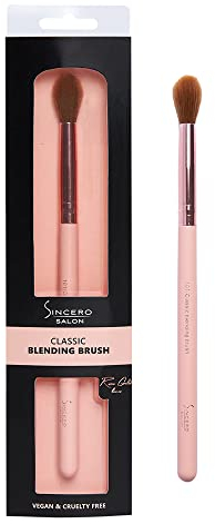 Sincero Salon - Pennello Ombretto Occhi - Oro Rosa - Pennello Per Sfumare Ombretto Smokey Eye - Pennello Make Up Occhi - Pennello a Penna Per Occhi - 100% Vegano - Molto Morbido
