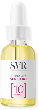 SVR - Sensifine Huile de Nuit - Soin réparateur apaisant ultra-minimaliste - Pour peaux hypersensibles, intolérantes et poly-allergiques - 99,9% d'origine naturel+F:Ole, 10 ingrédients - 30 ml