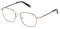FILA GEOMETRIC Edelstahl Brillen in Sh.rosegold M/Schwarzteile für Unisex, Brille mit Sehstärke, optional mit Sonnenbrillen tönung oder Blaulichtfilter (Modell VFI544L)