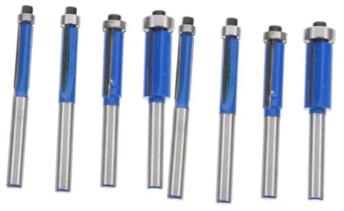 Zerodeko 2 Series Fresas De Corte Recto De Doble Flauta Para Router Cortadoras De Acabado Para Herramientas De Carpintería De Alta Precisión 4 Piezas*2