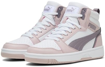 PUMA Erwachsene Rebound Sneakers 40.5, Mauve Mist Plum Jam White Pink Purple