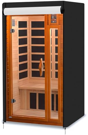 Portable Accessories Sauna Room Cover - Weatherproof Outdoor Sauna Cover for Home | High-Quality Tear-Resistant Solution with Polished Safe Fit Design, Well-Built Complete Quick-Setup for Garden
