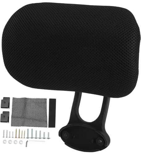 JECOMPRIS Cuscino Poggiatesta Ergonomico per Sedia da Ufficio Regolabile Supporto Cervicale per Poltrona da Computer Montaggio Facile con Clip Design Curvo per Comfort Prolungato Colore