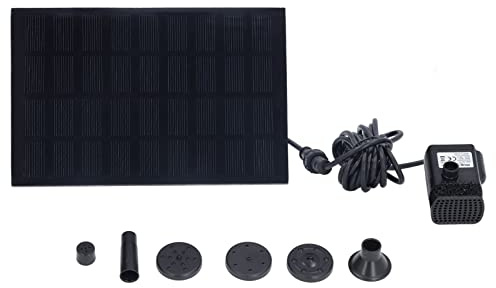 Mtlavishness Solar Water Pump DC Borstlös Monokristallin Silicon Landskap Flytande fontän 9V 1,8W Högeffektiv energisparande utomhusvattenfunktion för trädgårdsdamm Fågelbad
