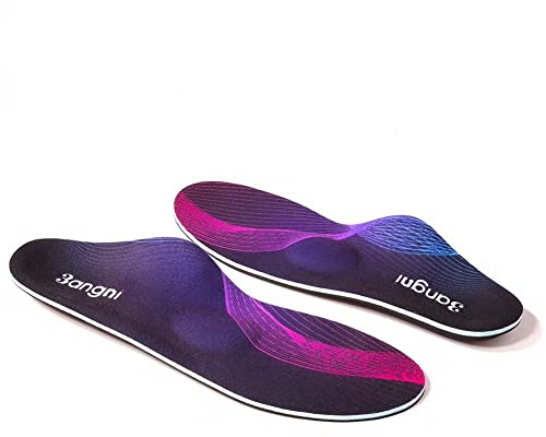 3ANGNI Schuheinlagen Orthopädische Einlegesohlen Fersensporn Einlagen Plantarfasziitis Plattfuß Einlagen Senkspreizfuß Pronation X Bein Fußgewölbe Fußschmerzen Einlegesohlen Arbeitsschuhe Damen Herren