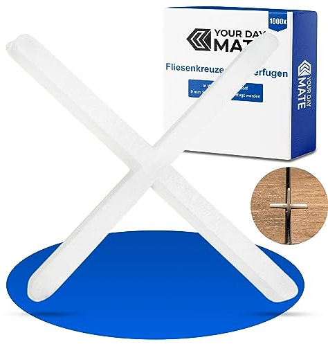 Croisillons de carrelage, 1.5 mm d'épaisseur, 1000x, Joints croisés pour un espacement régulier lors de la pose de carreaux, Les entretoises de joints croisés peuvent être jointoyées, 1000x tile cross