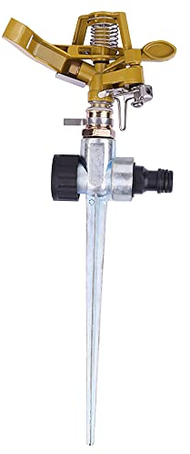 WANGCL 360 Grad Heavy Duty Impact Lawn Sprinkler Irrigation Sprayer Garden Sprinkler for Watering Plants Flowers Veggies