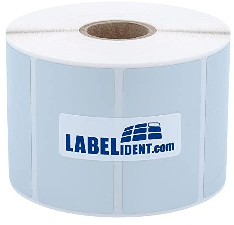 Thermotransfer Etiketten silber - 76,2 x 50,8 mm - 1.250 Polyester PET Etiketten für Typenschilder, 25 mm Kern, selbstklebend auf Rolle