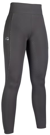 HKM Sydney Casque d'équitation pour Hommes, Noir/Argent, S