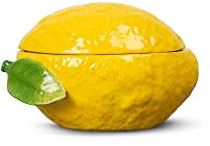 ByOn Lemon 5228624410 - Ciotola con coperchio a forma di limone, 13 x 9 x 8 cm, colore: Giallo