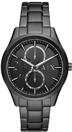Armani Exchange Watch For Men, Chronograph Movement and 42mm Case Size with Stainless steel, Leather or Silicone strap