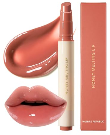 Nature Republic HONEY MELTING LIP (06 COCO) SOFT LIP STICK, Hydrating Gloss, Moisturizing balms, Sheer tint, Shine & Glowy Finish, korean make up