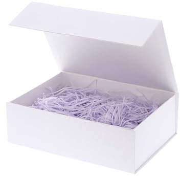 Weiße Geschenkbox 28x20x9cm Geschenkbox mit Deckel Groomsmen Graduierung dekorative Boxen mit Deckel Halloween