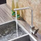 Küchen-Ausziehhahn, Badezimmer-Mischbatterie, Roségold und Weiß, Strahlsprüher, Küchenauslauf, drehbarer Wasserhahn, Küchenspüle-Wasserhahn