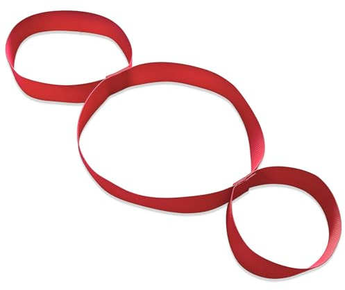 Batheidon Correa De Yoga Para Estiramiento Y Rehabilitación Muscular, Algodón 100%, Diseño Con Bucles Para Mayor Flexibilidad Y Alivio De Tensión Cervical, Aprox. 75 Cm Largo Y 3,8 Cm Ancho