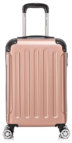 Boleedy Valise Cabine 20″ (55 cm) Rigide ABS Léger et Durable, Bagage de Voyage Trolley 4 roulettes 360°, Suitcase Pas Cher, Soute Avion 20kg