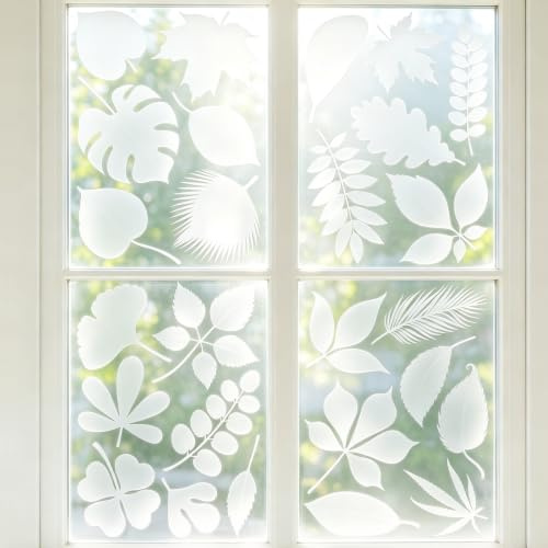 26Pcs Leaf Window Clings Anti Collision Bird Window Stickers for Glass