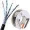 kenable External SHIELDED CAT6A Outdoor Use COPPER Ethernet Cable S/FTP Reel 50m Black [50 metres]