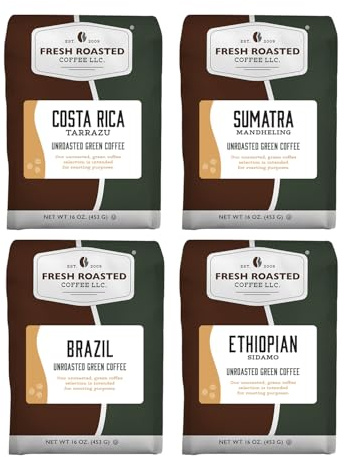 Fresh Roasted Coffee, Unroasted Adventurer Home Roasting Starter Kit, Kosher