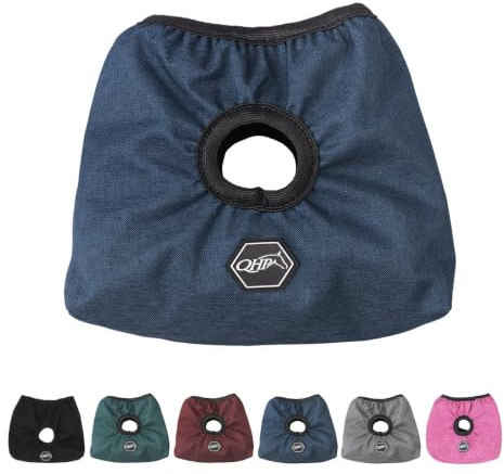 NETPROSHOP Steigbügelschoner mit Loch für Riemen und Fleecefutter zum Schutz des Sattels, Farbe:Blau