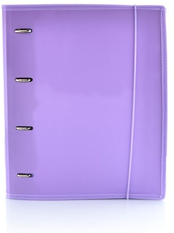 Carpeta & Block A4 Colorline - REF. 43211MO - 4 Anillas -100 hojas - 10 Separadores - 80 Indicadores - 8 Colores (Morado)