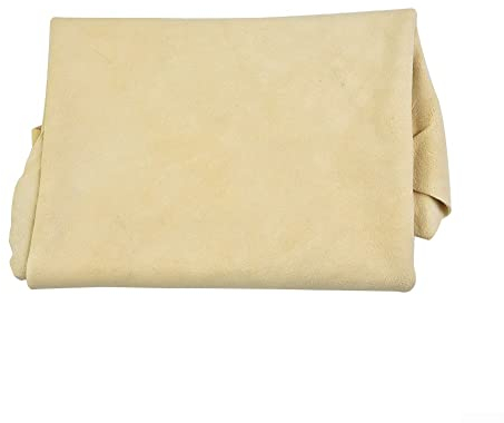 Pelle di camoscio per auto, 70 x 40 cm, asciugamano assorbente per asciugare l'auto, in pelle naturale senza pelucchi, per dettagli auto, occhiali, specchi, finestre e cucina