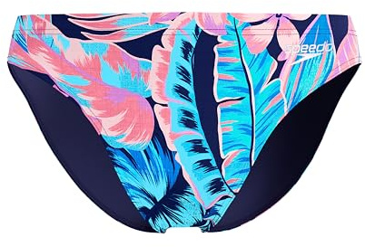 Speedo Men's Beachstar Printed 5cm Briefs | Statement Style | Flex Fabric | Beach Wear Swimwear