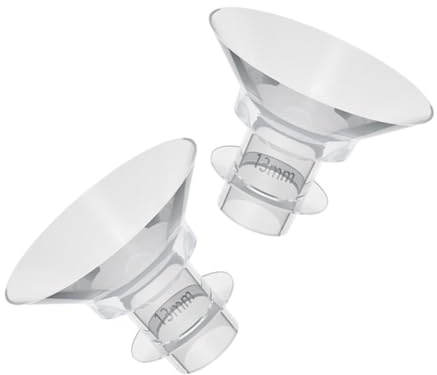 JOINPAYA Inserto Flangia Silicone per Tiralatte 13mm 2pezzi Lavabile e Resistente Accessorio Ricambio per Pompa Seno Donna