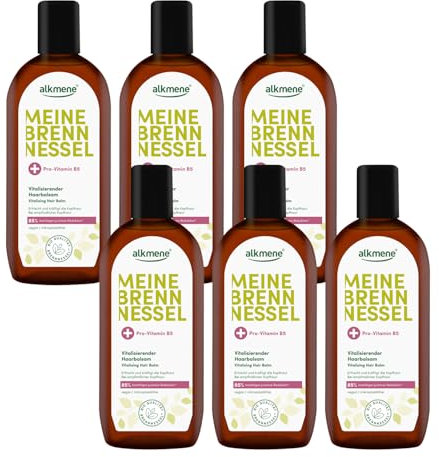alkmene 6 tónicos para el cabello de ortiga con provitamina B5 250 ml – Bálsamo para el cabello para el cuero cabelludo sensible – Tónico para el cabello, cuidado del cuero cabelludo, tónico para