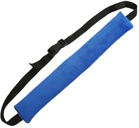 UKCOCO Correa Ajustable para Silla de Viaje y Trona Portátiles para Ñiño, Arnés Seguro y Reutilizable de Tejido Azul Diseño Simple y Delicado