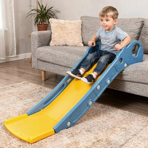 Funsland Indoor Sofa Slide for Kid: Toddler Slide Suitable for Sofa,Bed and Stair Side - Growth Partner for 1 2 Year Old Baby