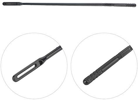 Jeffergarden Asta per Pulizia Flauto Stick 35 Cm Pulitore per Flauto in Plastica per Strumenti a Fiato con Grande Foro per l'occhio per un Facile Infilaggio del Panno per la Pulizia (Per)