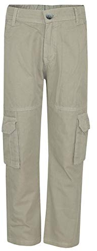 A2Z 4 Kids Boys Active Cargo Trousers A Ranger 6-Pocket Combat - Cargo Trouser Silver Grey 9-10