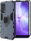 ESTH® Funda para OPPO Find X3 Lite con 2 Piezas Protector de Pantalla, Giratorio Soporte de 360°, Compatible con Soporte Magnético para Coche, Carcasa Azul