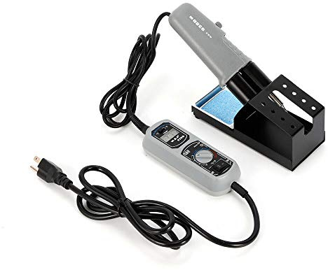 LOYALHEARTDY Soldering Iron Station Kit, WEP 938D 110V Desoldering Hot Tweezers Mini Soldering Iron Station for BGA SMD