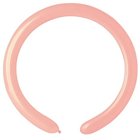 Ciao - Busta 100 palloncini modellabili in lattice naturale Premium Quality D4 (Ø 5cm / 2), rosa pastello