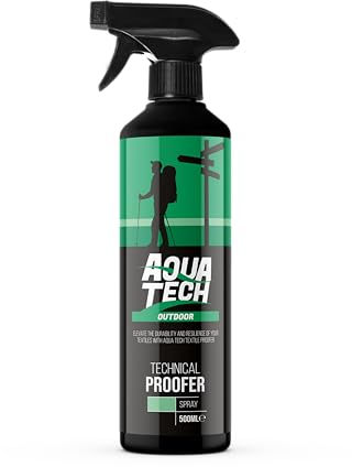 Aqua Tech - Technical Proofer Textile Shield | Spray-on Waterproofer for Wet Weather and Hiking Garments | Works with Gore-Tex Without Solvent - 500ml