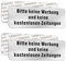 Sinmao Bitte Keine Werbung und Keine Kostenlosen Zeitungen Einwerfen Alu Aufkleber Klein 15x5cm 2er-Pack