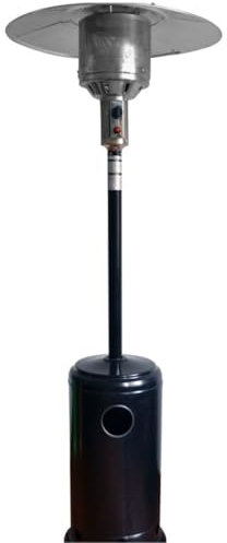 TIMAFOX |Riscaldatore Radiante a Gas, Altezza Regolabile, Nero 43Cm A.225Cm. STUFA A FIAMMA LIBERA DA 13kW, bombola da 15kg GPL propano, butano. IRRADIZIONE TEMPERATURA 6mt. Potenza regolabile 5-14kW.