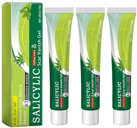 3Pcs Narbengel Narbencreme Nach Op Narbensalbe Nach Op Narben Gel Narbenpflege Nach Op Narbengel Narbencreme Nach Op Narbensalbe Narbengel für Chirurgische Narben Verbrennungen Verletzungen（20g）