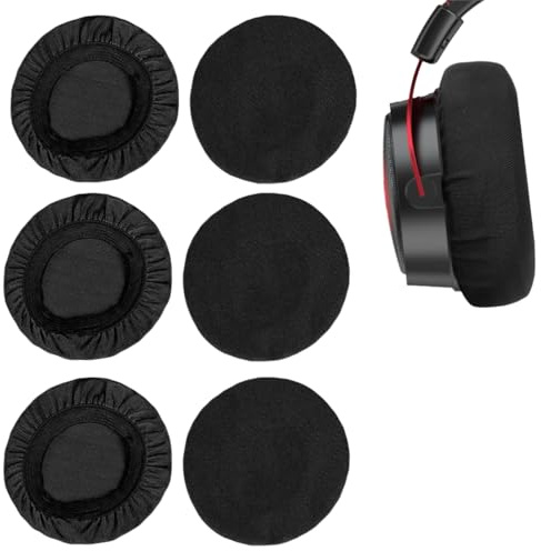 6pcs Housse Casque Audio en Tissu Flexible, Protection Casque Audio,pour Grands Casques Supra-Auriculaires (11,9 à 15,7 cm)，Protection Contre la Transpiration Compatibles avec Solo3, Solo2, HD, MIXR