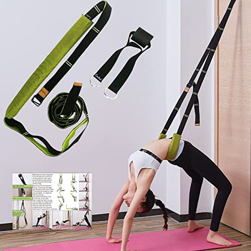 KIMISS Entraînement de flexibilité de Sangle, Entraîneur Multifonctionnel d'assistance à la Flexion du Dos à la Maison, à la Salle de Sport et à la Danse, Sangle Extensible d'étirement des Jambes