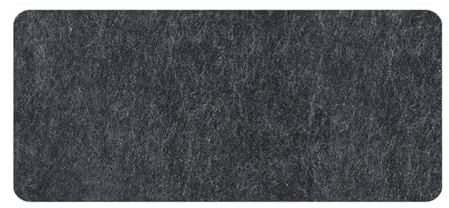 Musmatta, Filtunderlägg for kontor och spel, svart, flera storlekar(100X50cm)