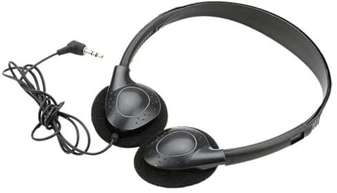 POPETPOP Cuffie da Gioco Nere Sovraurali con Microfono Auricolari per PC e Tablet Leggere e Comode per Call Center Teleconferenze e Corsi Online Compatibili con Cellulare e Gaming