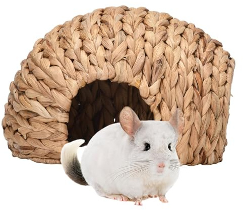 Kaninhus – bekvämt val, naturligt och säkert marsvinshus, handgjord | kaningräshus | bekväm kaninhamster hus-rörkolv kaningömställen för chinchilla-havskaniner