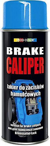 DECO COLOR BRAKE CALIPER DRUM SPRAY PAINT HIGH GLOSS MOTO CAR SPORT TUNING (blue)